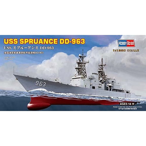 HobbyBoss 82504 US Destroyer Spruance 1/1250 Scale Plastic Model Kit