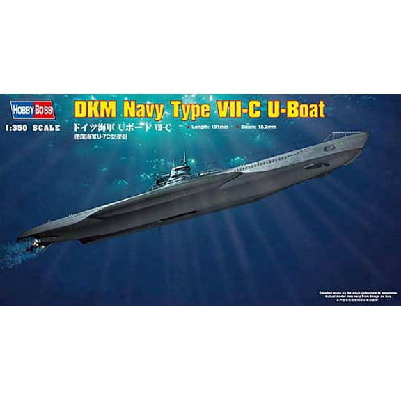 HobbyBoss 83505 WWII German Type VIIC U-Boat1/350 Scale Plastic Model Kit