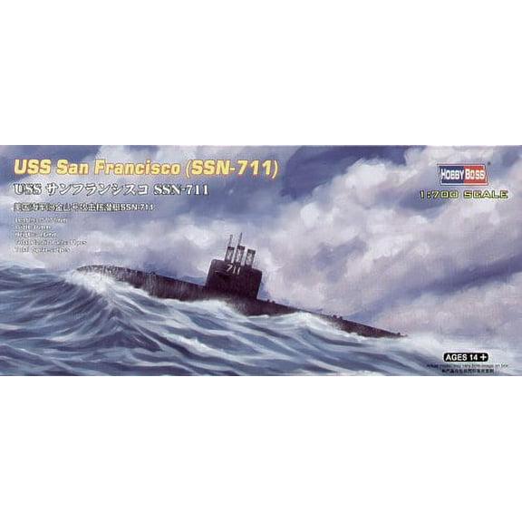 HobbyBoss 87015 US Submarine San Francisco SSN-711 1/700 Scale Plastic Model Kit