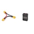 thumbnail image 1 of HobbyFlip 1-8S LiPo Battery Alarm Low Voltage Tester w/ XT60 Harness Compatible with RC Drone Multi-Rotor, 1 of 1