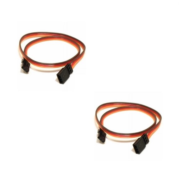 HobbyFlip 10CM Servo Lead Extention (JR) 26AWG Wire Cable Compatible with Walkera TALI H500 FPV 2 Pack