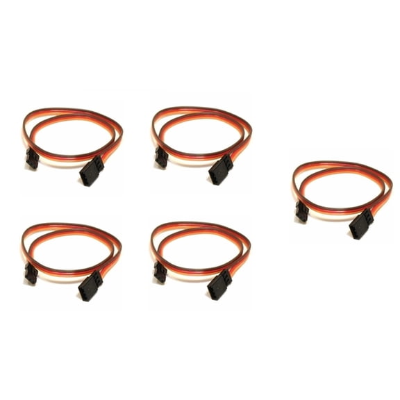 HobbyFlip 10CM Servo Lead Extention (JR) 26AWG Wire Cable Connector Compatible with Walkera QR X350 FPV 5 Pack