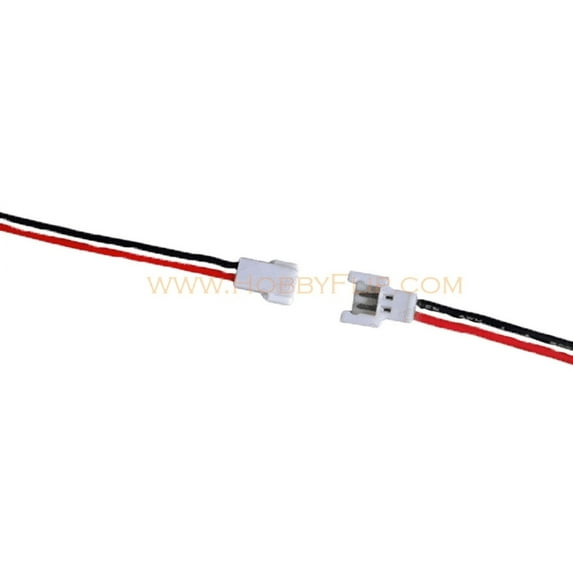 HobbyFlip 1S Battery Cable 3.7v or Custom Voltage Wire Lead Connector Plug Pair Compatible with Hubsan X4 H107D