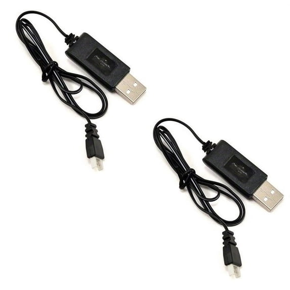 HobbyFlip 3.7V USB Battery Charger any mAh Auto Shut Off w LED H107-06 Compatible with Dromida Verso 2 Pack