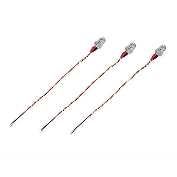 HobbyFlip 3.7v Red LED Lights Night Flying Light H107C-A33 Compatible with Hubsan X4 H107C 3 Pack
