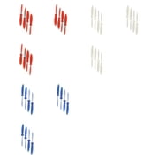 HobbyFlip 55mm Propellers 3 Sets of 4 in Red Blue and White Compatible with Hubsan X4 H107D