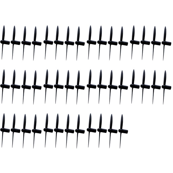 HobbyFlip All Black Nano Quadcopter Propeller blade Set 30mm Propellers Compatible with Cheerson CX-10A 11 Pack