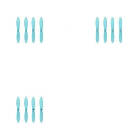 HobbyFlip All Blue Nano Quadcopter Propeller blade Set 30mm Compatible with Hubsan Nano Q4 H111 3 Pack