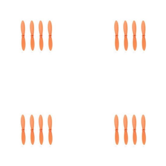 HobbyFlip All Orange Nano Quadcopter Propeller blade Set 30mm Compatible with Hubsan Nano Q4 H111 4 Pack
