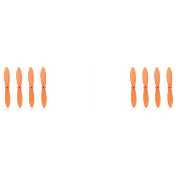 HobbyFlip All Orange Nano Quadcopter Propeller blade Set 30mm Propellers Blades Compatible with UDI U839 2 Pack