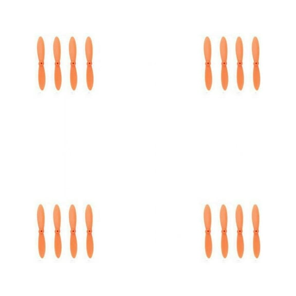 HobbyFlip All Orange Nano Quadcopter Propeller blade Set 30mm Propellers Blades Compatible with UDI U839 4 Pack