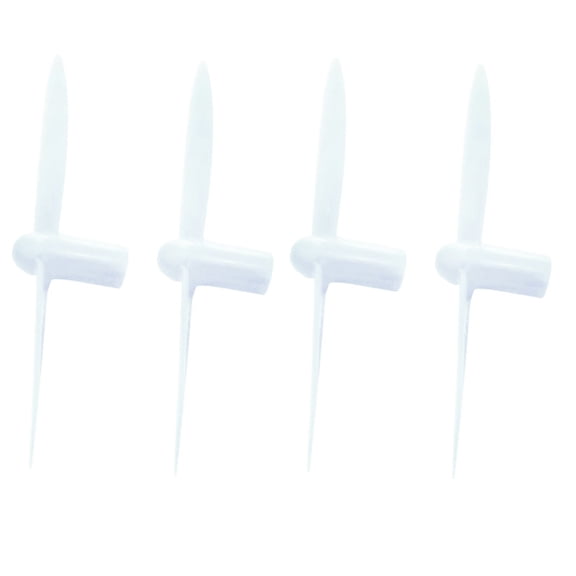 HobbyFlip All White Nano Quadcopter Propeller blade Set 30mm Compatible with Sharper Image DX-1 Micro Drone