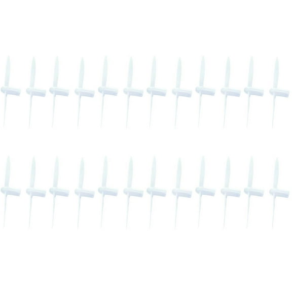 HobbyFlip All White Nano Quadcopter Propeller blade Set 30mm Propellers Compatible with Cheerson CX10 6 Pack