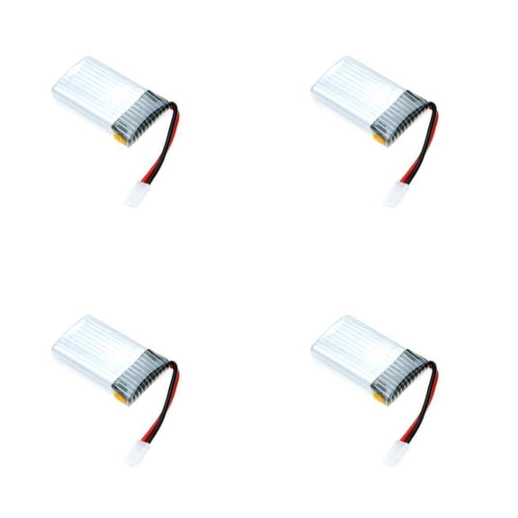 HobbyFlip Battery 3.7v 360mah 25c LiPo 360mAh37v Compatible with RC Drone 4 Pack