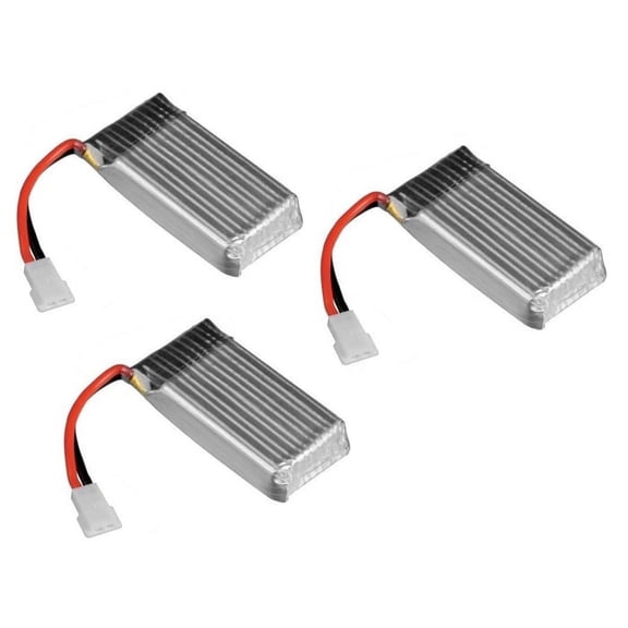 HobbyFlip Battery 3.7v 380mAh 25c Li-Po RC 20mm x 39mm x 7mm 10.5 H107-A24 Compatible with Attop YD-716 3 Pack
