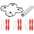 thumbnail image 1 of HobbyFlip Black Body Shield Guard w/ 3 Sets 55mm Propellers and Tool Compatible with Hubsan X4 H107C, 1 of 1