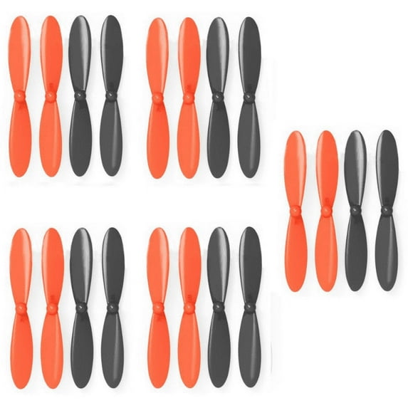 HobbyFlip Black Orange Propeller Blades Props 5x Propellers Compatible with Protocol SlipStream