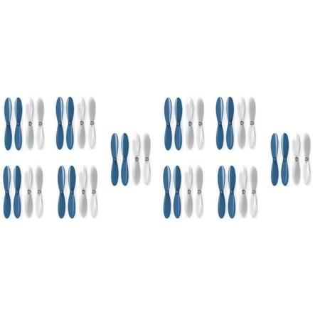 HobbyFlip Blue Clear Propeller Blades Props 5x Propellers Compatible with Micro Drone Quad Rotor 2 Pack