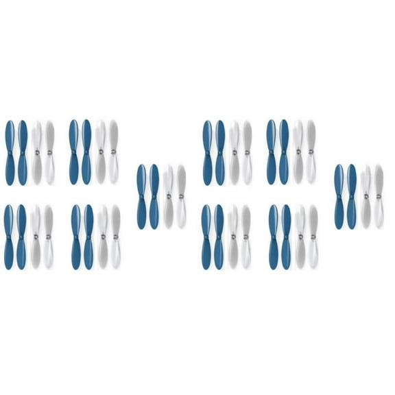HobbyFlip Blue Clear Propeller Blades Props 5x Propellers Compatible with Micro Drone Quad Rotor 2 Pack