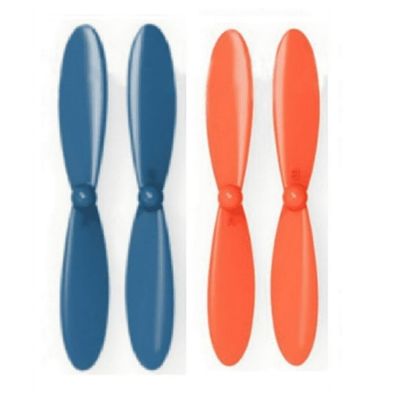 HobbyFlip Blue Orange Propeller Blades Propellers Props Compatible with Micro Drone Quad Rotor