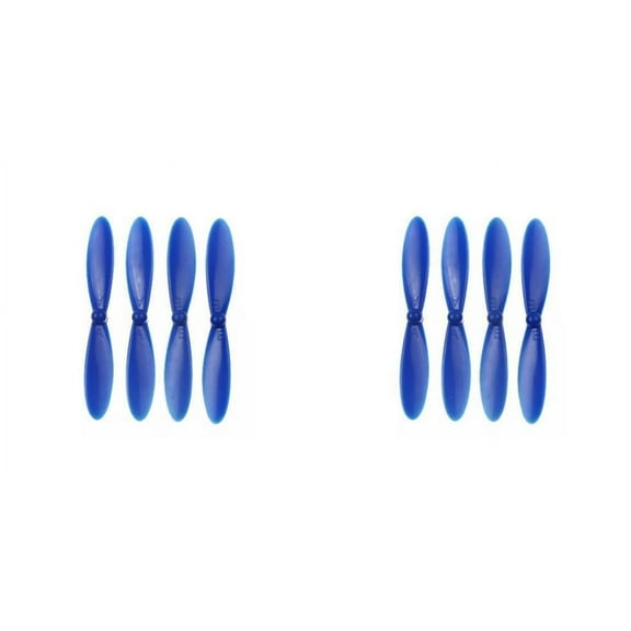 HobbyFlip Blue Propeller Blades Props Rotor Set 55mm Propellers Factory Compatible with Hubsan X4 H107D 2 Pack