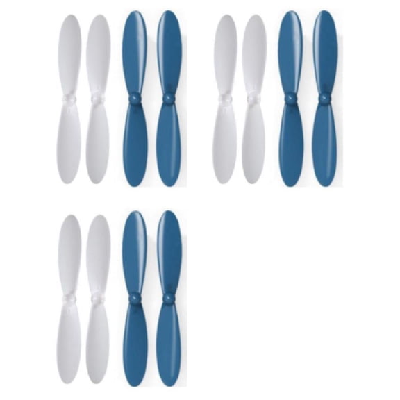 HobbyFlip Blue White Propeller Blades Props Propellers Compatible with JJRC 1000 2.4GHz 3 Pack