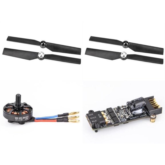 HobbyFlip CW Brushless Motor/Controller w/ Propellers Self Tightening Compatible with RC Aircraft