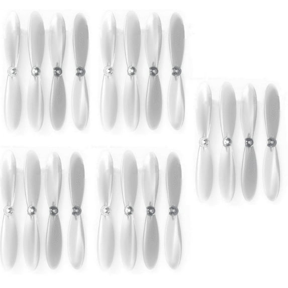 HobbyFlip Clear Propeller Blades Props 5x Propellers Transparent Compatible with JJRC F180