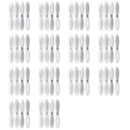 HobbyFlip Clear Propeller Blades Props Transparent Propellers Compatible with Hubsan X4 H107C+ PLUS 14 Pack