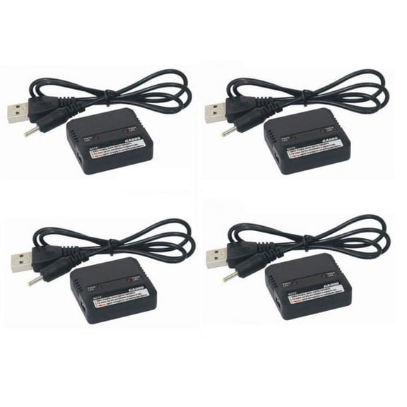 HobbyFlip Dual Li-Po 3.7V Battery Charger Charge 2 Batteries HM-Mini CP-Z-18 Compatible with Dromida Kodo 4 Pack