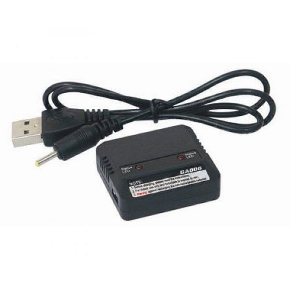 HobbyFlip Dual Li-Po 3.7V Battery Charger Charge 2 Batteries at HM-Mini CP-Z-18 Compatible with Blue Mini Drone