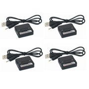 HobbyFlip Dual Li-Po 3.7V شاحن البطارية 2 HM-Mini CP-Z-18 متوافق مع Walkera QR W100 FPV 4 Pack