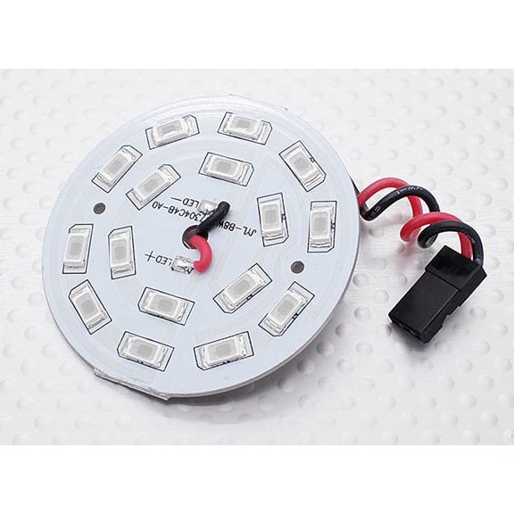 HobbyFlip Green 16 LED Circular Bright Light Board with Lead Compatible with RC Aircraft