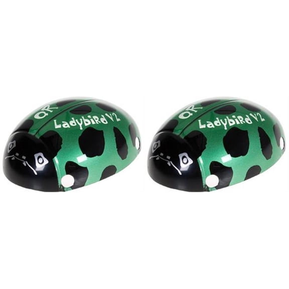 HobbyFlip Green Mini QuadCopter QR Ladybird V2-Z-01 Compatible with Walkera QR Ladybird V2 3-Axis FPV 2 Pack