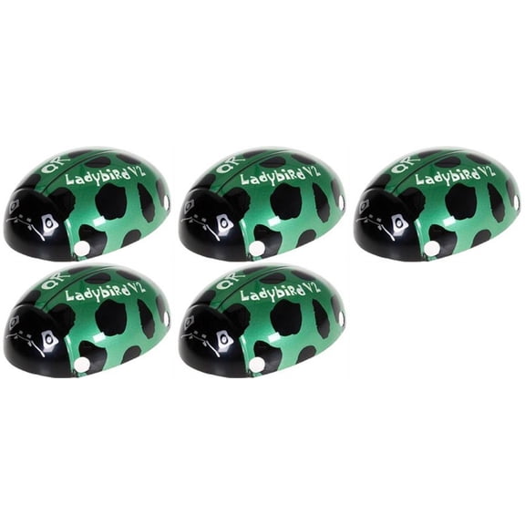 HobbyFlip Green Mini QuadCopter Red Canopy Quadcopter Part QR Ladybird V2-Z-01 Compatible with Walkera 5 Pack