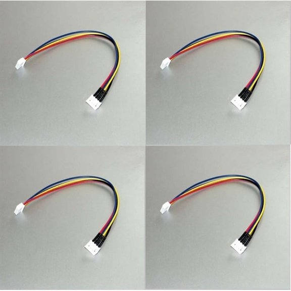 HobbyFlip JST-XH 3S Li-Po 11.1v Battery Balance Wire Extension 20cm Cable Compatible with RC Aircraft 4 Pack