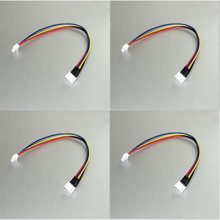 HobbyFlip JST-XH 3S Li-Po 11.1v Battery Balance Wire Extension 20cm Compatible with Walkera E-Eyes GPS 4 Pack