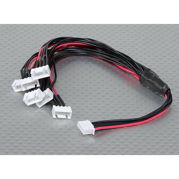 HobbyFlip JST-XH Parallel Balance Lead 3S 250mm Wire Cable Compatible with DJI Phantom 2