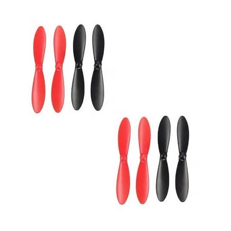 HobbyFlip Propeller Blades Props Rotor Set Main Blades Black and H107-A35 Compatible with Blue Mini Drone 2 Pack