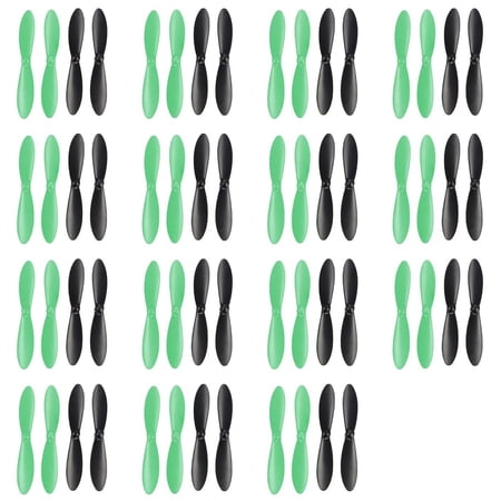 HobbyFlip Propellers Blades Black Green Set of 4 Props H107-A36 Compatible with Hubsan X4 H107C 15 Pack