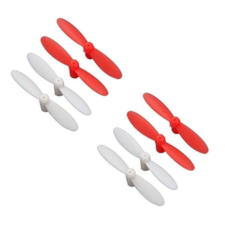 HobbyFlip Propellers Blades Props Propeller Blade Prop Set Red H111-05 Compatible with Skeye Nano Drone 2 Pack