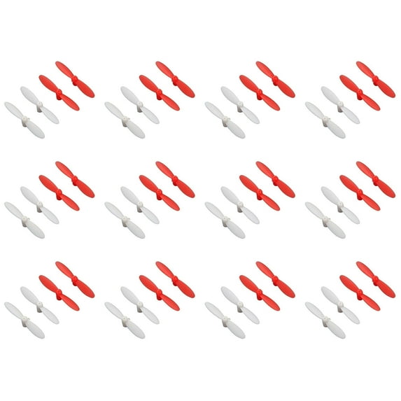 HobbyFlip Propellers Blades Props Propeller H111-05 Compatible with Sharper Image DX-1 Micro Drone 12 Pack