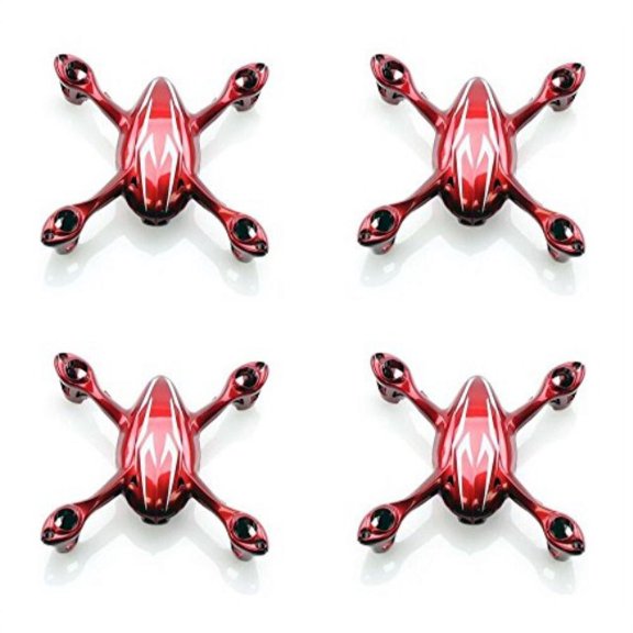 HobbyFlip Quadcopter Frame Body Fuselage Replacement Part H107-A21 Compatible with Hubsan X4 H107C 4 Pack