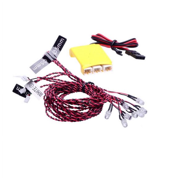 HobbyFlip R/C LED Lighting System Lights Compatible with RC Drone Multi-Rotor Helicopter or Compatible with RC Aircraft