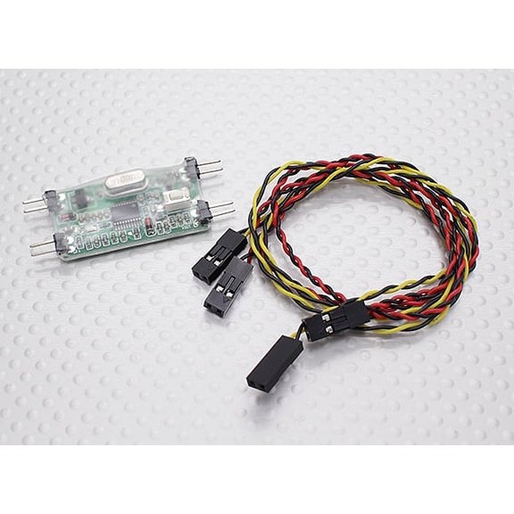 HobbyFlip RCD 3060 Mini FPV OSD RC Voltage Sensor Display and Stopwatch Compatible with X-DART Quadcopter