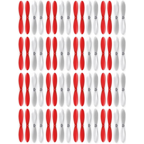 HobbyFlip Red Clear Propeller Blades Props Propellers Transparent Compatible with Yi Zhan X4 16 Pack