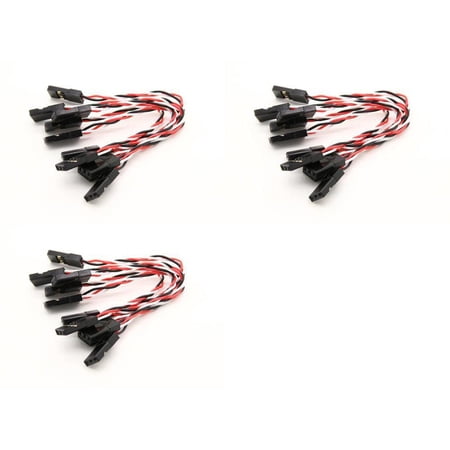 HobbyFlip Super Flex 26AWG Silicone Servo Leads for Minimal Vibration Compatible with DJI Phantom 2 3 Pack
