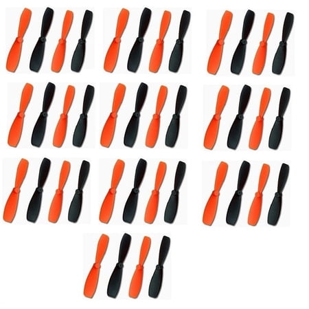 HobbyFlip Ultra Durable 55mm Propeller QR Ladybird-Z-01 Compatible with Walkera QR Ladybird V1 6-Axis 10 Pack