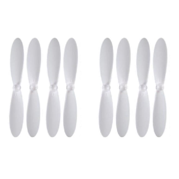 HobbyFlip White Propeller Blades Props Propellers Blade Rotor Set Compatible with Blue Mini Drone 2 Pack