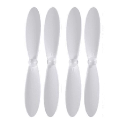 HobbyFlip White Propeller Blades Props Propellers Blade Rotor Set Compatible with Blue Mini Drone